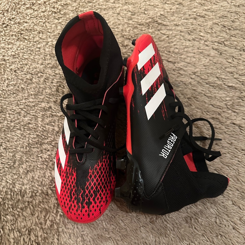 WORN ONCE Adidas Predator 20.3 FG Soccer Cleats Red/Black